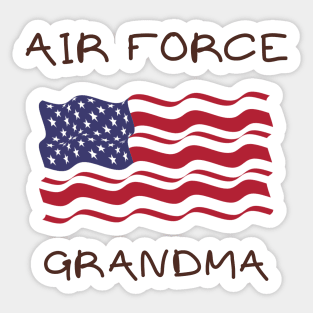 Air force grandma Sticker